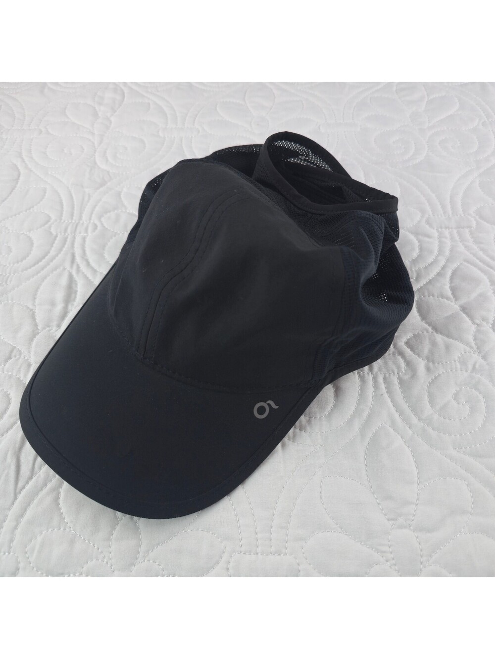 Ponyflo Ava Performance Ponytail Baseball Cap Black Mesh Back UPF 50+ OS - Picture 1 of 5